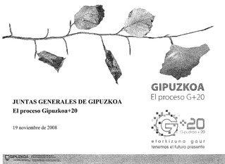 Presentacin en Juntas Generales del Gipuzkoa + 20