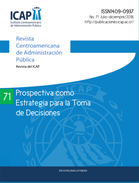 «Prospectiva como estrategia para la toma de decisiones» en la Revista ICAP