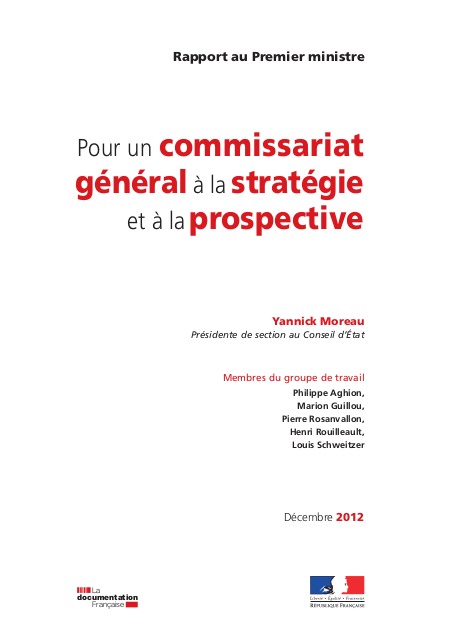 Francia: petición de un Comisionado General de Estrategia y Prospectiva